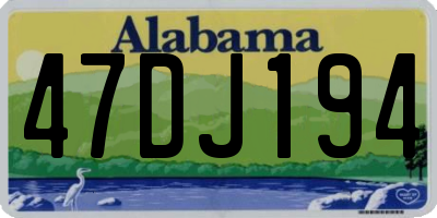 AL license plate 47DJ194