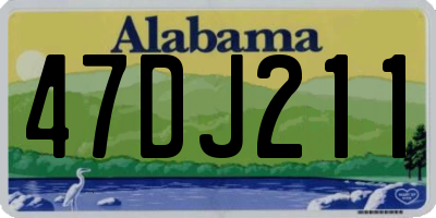 AL license plate 47DJ211