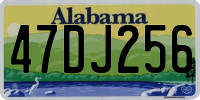 AL license plate 47DJ256