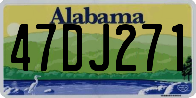 AL license plate 47DJ271