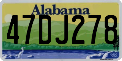 AL license plate 47DJ278