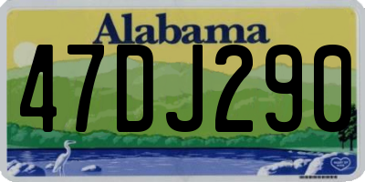 AL license plate 47DJ290