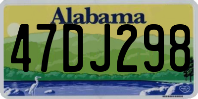 AL license plate 47DJ298