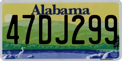 AL license plate 47DJ299