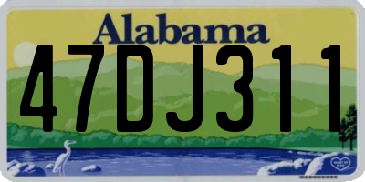 AL license plate 47DJ311