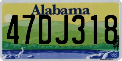 AL license plate 47DJ318
