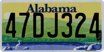 AL license plate 47DJ324
