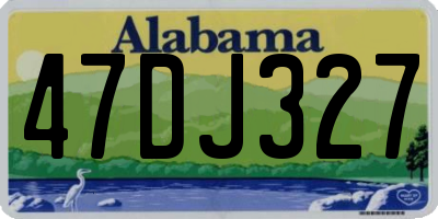AL license plate 47DJ327