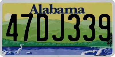 AL license plate 47DJ339