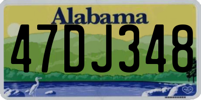 AL license plate 47DJ348