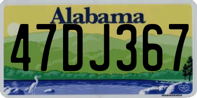 AL license plate 47DJ367
