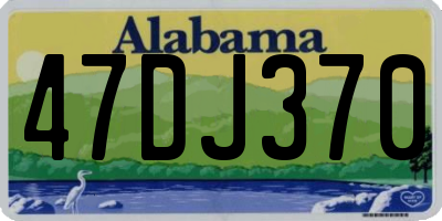 AL license plate 47DJ370