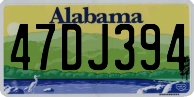AL license plate 47DJ394