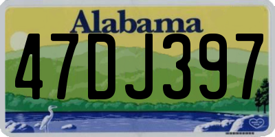 AL license plate 47DJ397