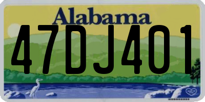 AL license plate 47DJ401