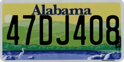 AL license plate 47DJ408
