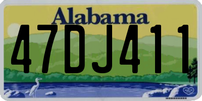 AL license plate 47DJ411