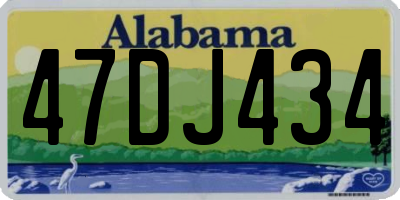 AL license plate 47DJ434