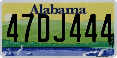 AL license plate 47DJ444