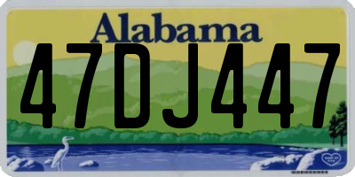AL license plate 47DJ447