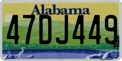 AL license plate 47DJ449