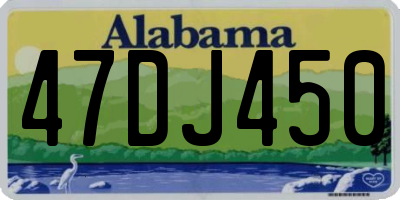 AL license plate 47DJ450