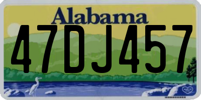 AL license plate 47DJ457