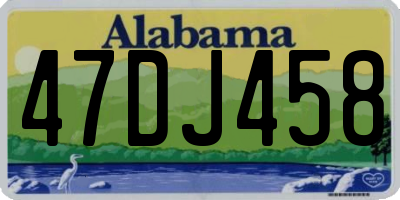 AL license plate 47DJ458