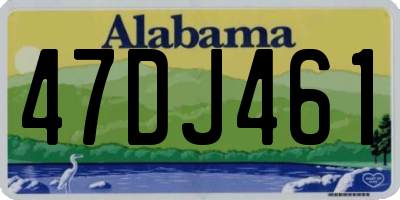 AL license plate 47DJ461