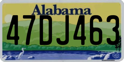 AL license plate 47DJ463
