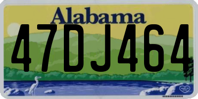 AL license plate 47DJ464