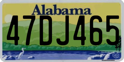 AL license plate 47DJ465