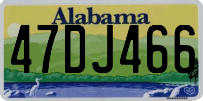 AL license plate 47DJ466
