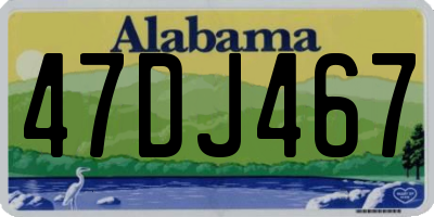 AL license plate 47DJ467