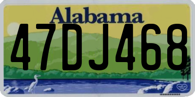 AL license plate 47DJ468