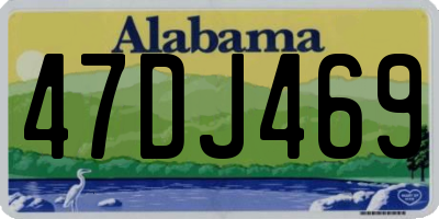 AL license plate 47DJ469