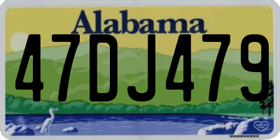 AL license plate 47DJ479