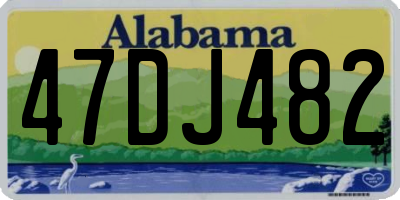 AL license plate 47DJ482