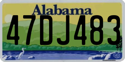 AL license plate 47DJ483
