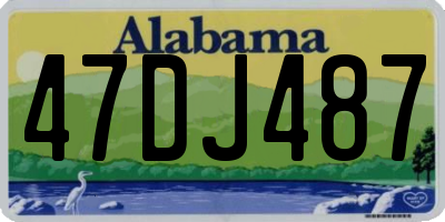 AL license plate 47DJ487