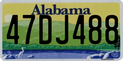 AL license plate 47DJ488