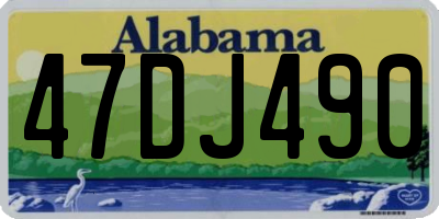 AL license plate 47DJ490