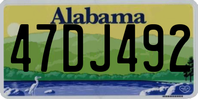 AL license plate 47DJ492