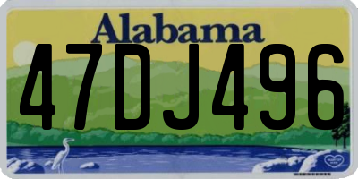 AL license plate 47DJ496
