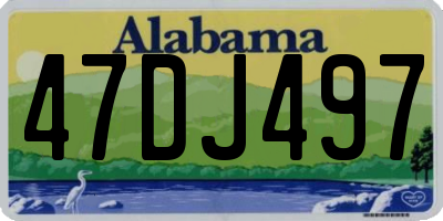 AL license plate 47DJ497