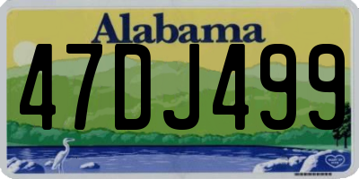 AL license plate 47DJ499