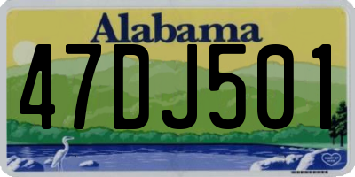 AL license plate 47DJ501
