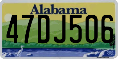 AL license plate 47DJ506