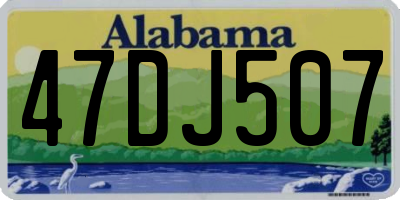 AL license plate 47DJ507