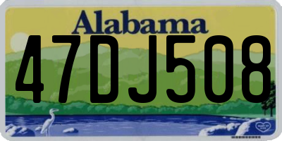 AL license plate 47DJ508